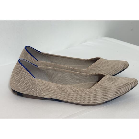 ROTHYS The Point Toe Ballet Flat Womens Size 10 Cream Business Casual Shoes - Picture 3 of 11
